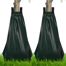 2 Pack Tree Watering Bags, 20 Gallon Reusable Heavy Duty Slow Release Water Bags for Trees, Durable PE Tree Drip Irrigation Bags with Heavy Duty Zipper, Deep Root Targeting