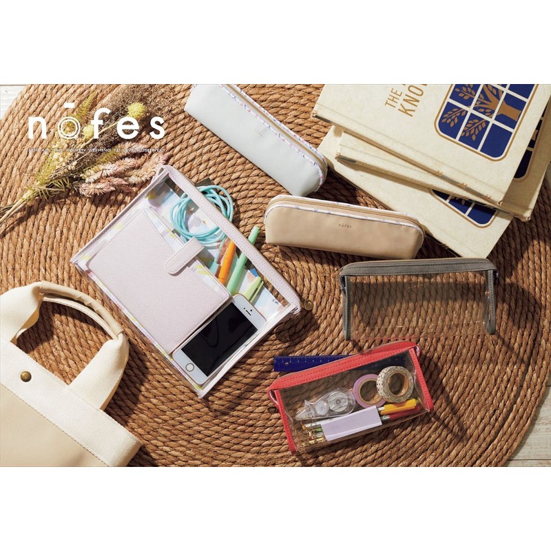 Raymay Fujii FY387C Pencil Case, Nofesu, Tool Pouch, Macadamia Brown