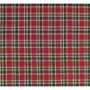 Christmas HOMESPUN Fabric All Cotton 49 Red Dark Green Nat