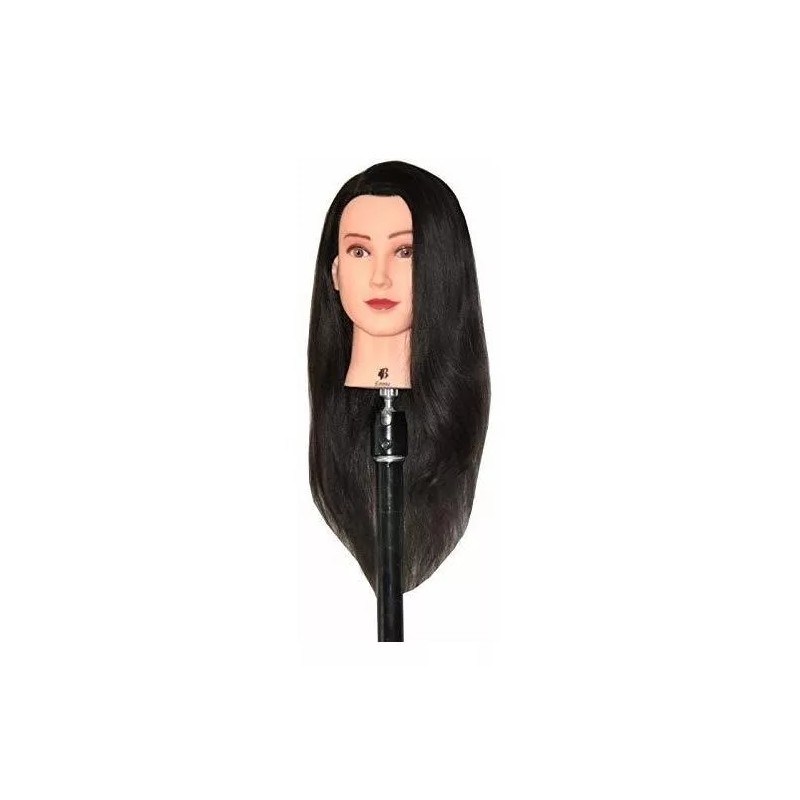 Bellrino Maniqui Cabeza Cabello Natural Castaño Oscuro 60 Cm Bellrino