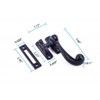 Renovators Supply Manufacturing Window Sash Lock 3.75 in. Wrought Iron
