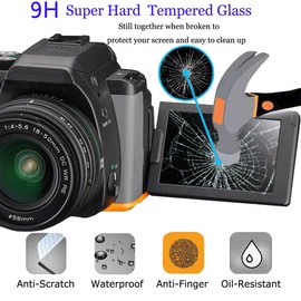 Glass Screen Protector Compatible for Canon EOS R5 R5 C R5II Mark II R1 Full-Frame Mirrorless Camera ,debous Anti-scratch Tempered Glass Hard Protective Film Cover (3pack),include 3 Top screen protector,2 hot show level cover