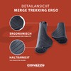 CONTEC Merge Trekking Ergo Bicycle Grip 96/140mm D3 Tri-Component Rubber