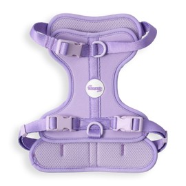 THE LICKER STORE HNS1002H Arlo Medium Adjustable Soft Padded No Pull Pet Harness with 3 Buckles and 3 Leash Clips, Bramble