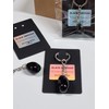Black Obsidian Keyring, A Stone of Protection, Tumbled Semi-Precious Stone