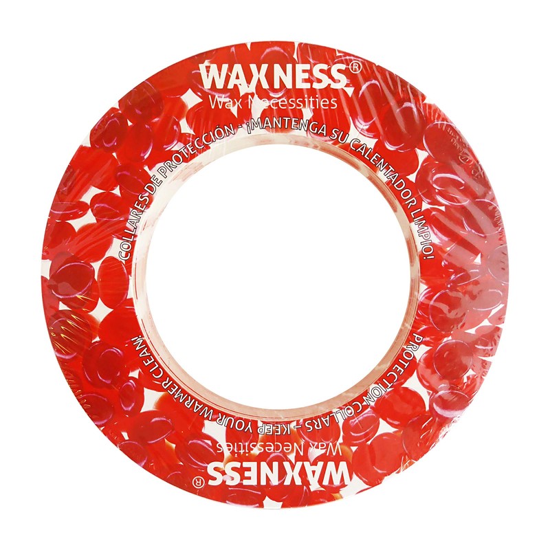 Waxness Waxing Multi-fit Protection Collars 50 Pack Red Fits Most