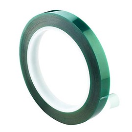 POWERTOOL 3PCS High Temp Tape, 0.06 x 6mm x 33m PET Green High Temperature Heat Resistant Tape for Masking, Insulating Circuit Boards etc