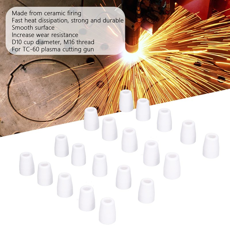 Pack of 20 Ceramic Cups, Plasma Cutter, Ceramic Cups, Air
