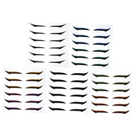 TOVINANNA 36pairs Glitter Eyeliner Stickers for Double Enhancement Reusable Eye Makeup Tape for Larger More Attractive Eyes for Single and Thin Double Eyelids