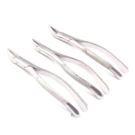OdontoMed2011® Set Of 3 Dental Extracting Forceps #150 Dental Extraction Instruments ODM