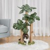LEMONDA 31.5Inch Cat Scratching Post,Cat Scratcher Tree with 3 Scratching