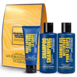 BODY  EARTH Cestas De Regalo De 3 Piezas Con Aroma A Océano Fresco Para Hombre. Ideales Para Cumpleaños Y Navidad.