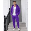 JIHUILAI 2XL Men's Hooded Athletic Tracksuit Casual 2 Pieces Suits