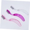 Ipetboom Pcs Eyebrow Comb Plastic Handle Curved Metal Teeth Eyelash