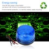 Hiraith 12V Blue LED Flash Light Emergency Alarm Warning Flashing