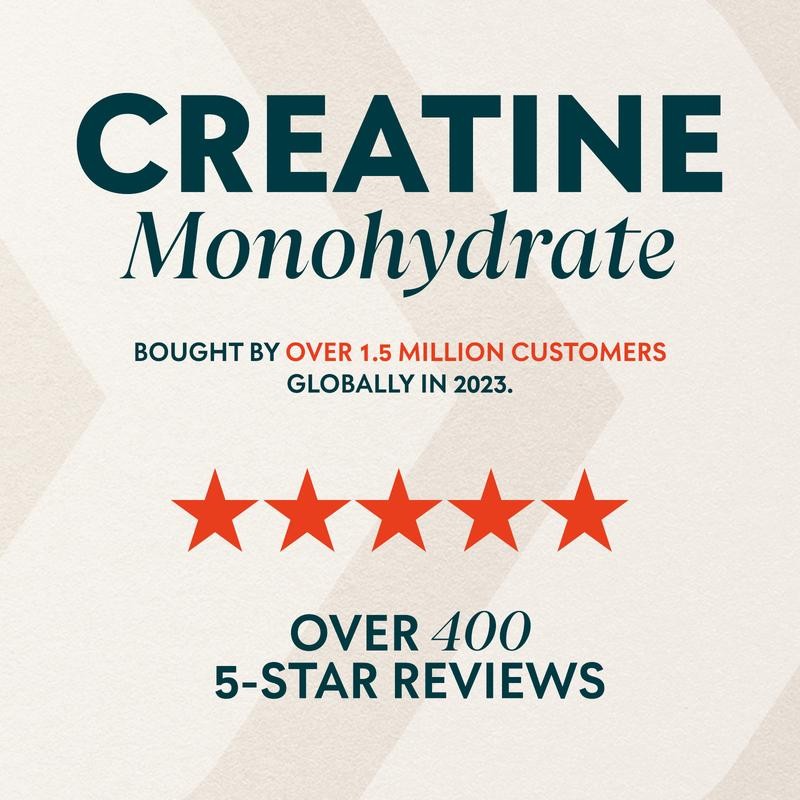 Creatine Monohydrate Powder:_Unflavoured, 200 Servings