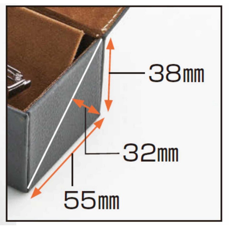 Megan 256303 Glasses Case, Storage for 2 Pieces, Multiple Storage,