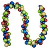 Northlight 6' Multi-Color 2-Finish Shatterproof Ball Christmas Garland