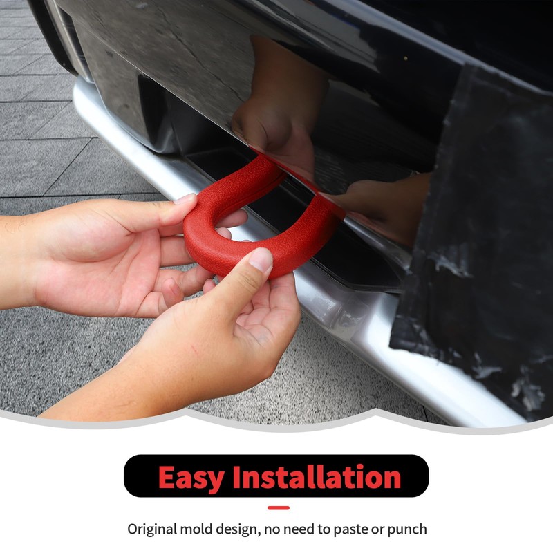 RT-TCZ Tow Hook Covers - Bumper Tow Hook Rubber Protector