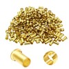 Beduan Brass Compression Fitting, 4mm OD 2.9mm ID Compression Sleeve Ferrules and Insert Tube Support Crimp Ferrule Stiffener Combo 20 Pcs