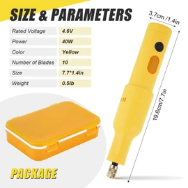 YUCHENGTECH Electric Wood Chisel Carving Tool Electric Woodworking Carving Chisel Tools with 20 Blades