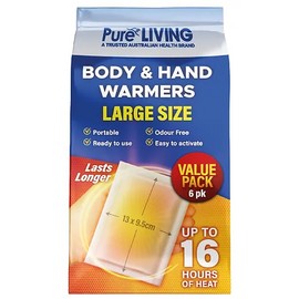 Pure Living Body & Hand Warmer (Value Pack - 6 Pack) 13 x 9.5cm