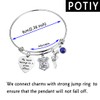 POTIY Police Officer Gift Correctional Officer Bracelet My Heart Belongs