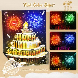 FITMITE Graduation Cards 2025 with Music and Light, Singing College Congratulations Card, High School Graduation Card Gifts