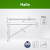 Amig - Shelf Bracket Stainless Steel | Metal Bracket for