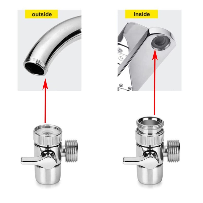 Faucet Valve Diverter Adapter Switch Faucet Adapter Sink Valve Adapter