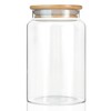 MOLADRI 30 oz/900 ml Glass Storage Canister with Airtight Lid,