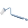 Mziart 8" V-Shaped Plastic Toilet Brush, Curved Rim Cleaner 2-Pack