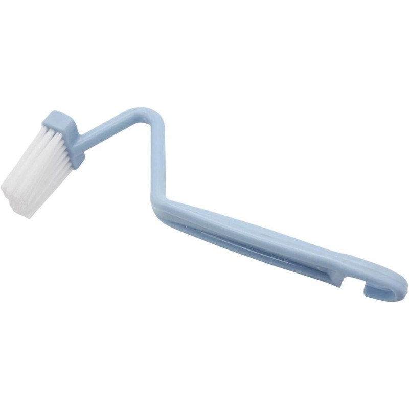 Mziart 8" V-Shaped Plastic Toilet Brush, Curved Rim Cleaner 2-Pack