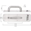 VZU 2pcs Pull Push Door Plate Handle with Screws, 300