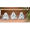 stoneandstyle Stone Figurine Set of 3 Buddha Hear Nothing See