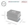 Deflecto Value Size 6 x 4 Index Card Box -