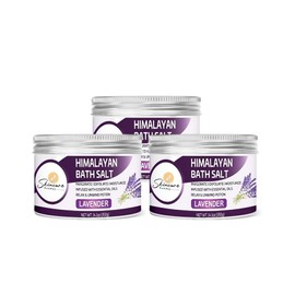 Skincare Sunday Himalayan Bath Salts – Pack of 3 | Infused with Minerals and Essential Oils - Invigorate | Exfoliate | Moisturize | Detoxify | Cleanse - Relaxing & unwinding Potion (Lavender)