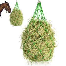 Dwafill Hay Net for Horses, Hay Nets for Large Horses, Slow Feeding Bag, for Hay Nets, Feeding Net for Horses, Health Promote (Green)