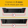 Maplefield Pot Lid Wall Organizers - Stick-On Clips for Pot