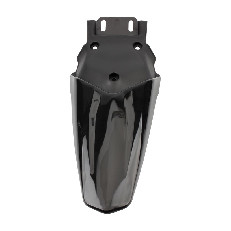 PowerMotor - Protector de guardabarros trasero negro para bicicleta eléctrica