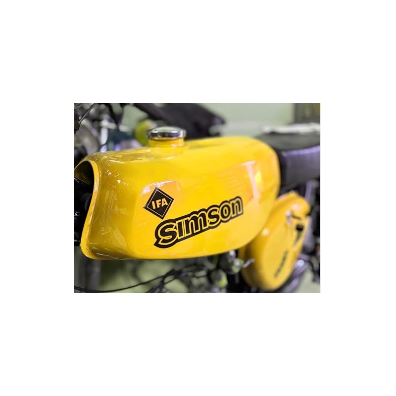 Transparent Simson S51B Sticker IFA Electronic Tank Side Cover Dark