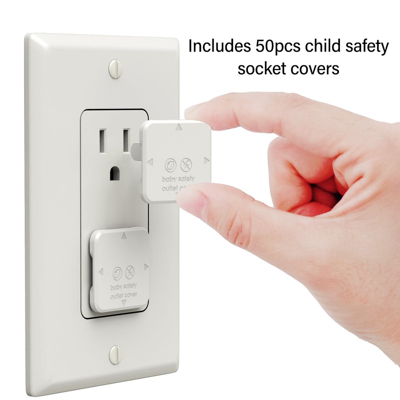 50Pcs Electrical Outlet Plug Cover Safety Protection Outlet Protector Cap