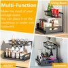 GROWSUN Under Sink Organizers and Storage 2 Tier Slide Out