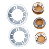 ORFOFE 2Pcs Gas Stove Bracket Windshield Fire Gathering Covers for