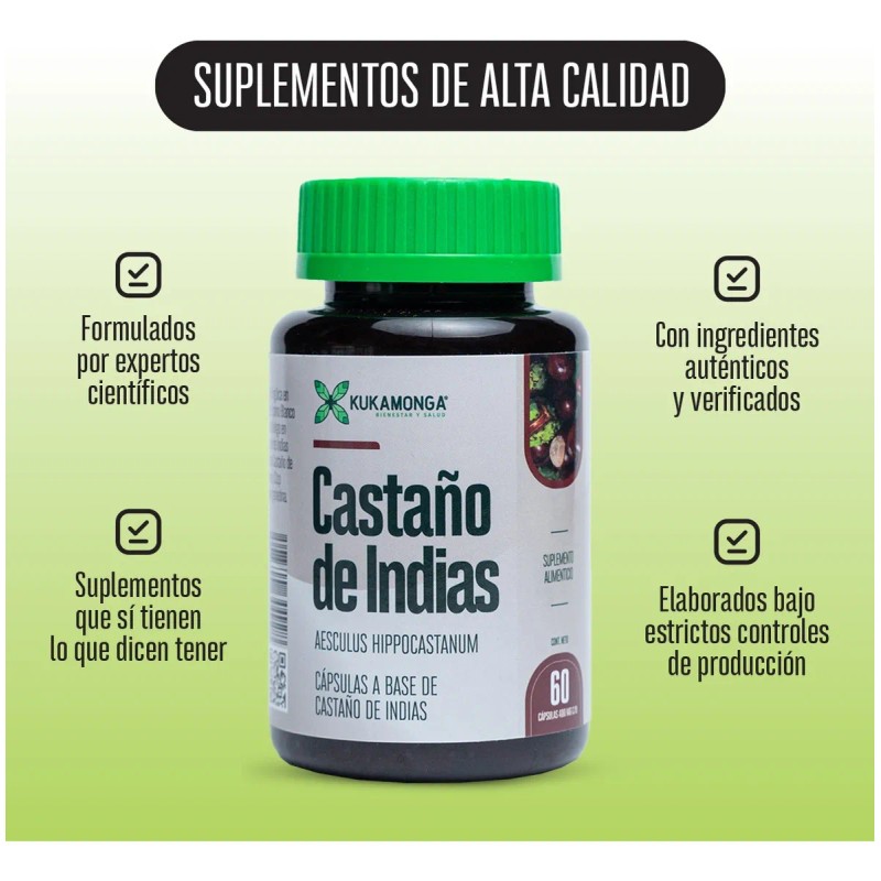 Castao De Indias Kalanchoe 60 Cps Bienestar De Piernas Sin
