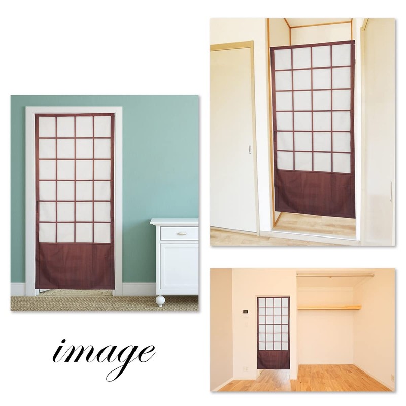 Noren Japanese Doorway Curtain Long Shoji Design