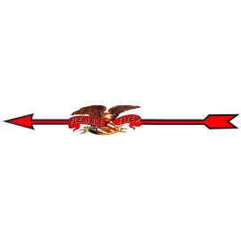 Unbranded FLEXIBLE FLYER SLED DECAL  EAGLE/ARROWS, WATER SLIDE WHITE BACKING LASER PRINTED