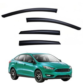 YLSCOO Window Visors Rain Guards fits 2012-2018 Ford Focus Sedan & Hatchback, Window Wind Deflectors Vent Shades, 4 Pieces