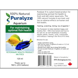 Puralyze, Fish Health Product for Saltwater Aquariums