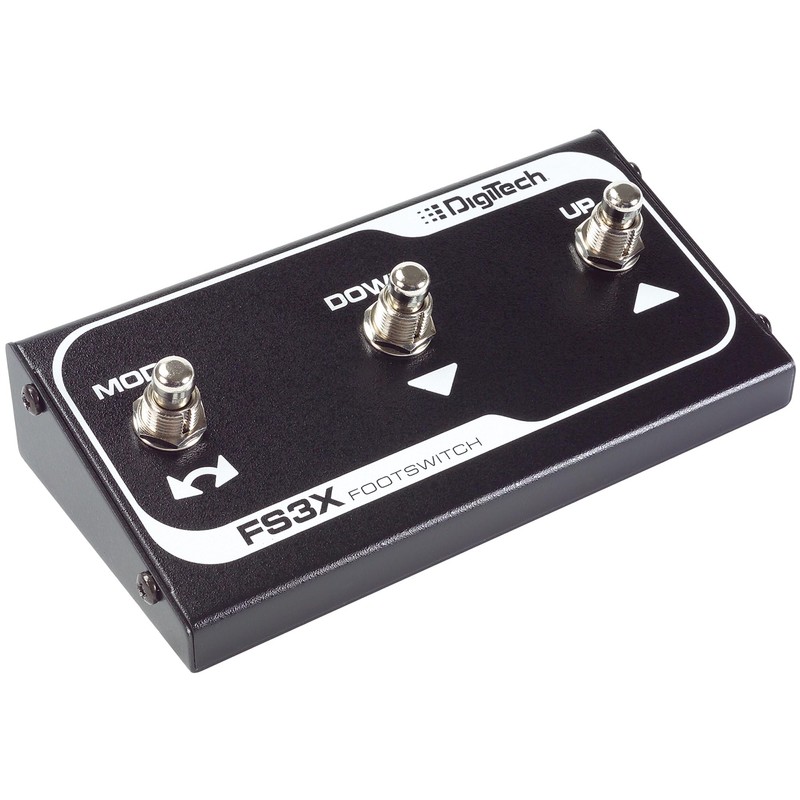 DigiTech FS3X 3-Button Footswitch Bundle with Power Supply, Guitar Cable,